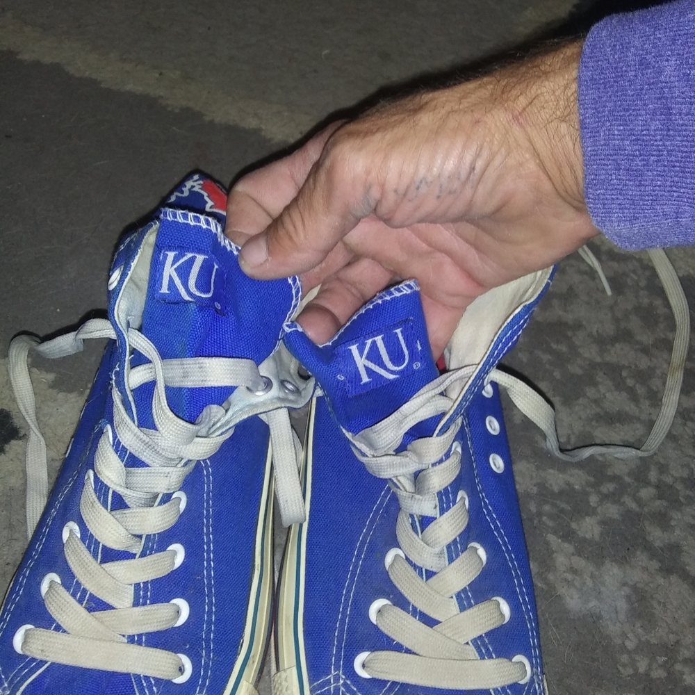 KU canvas shoes